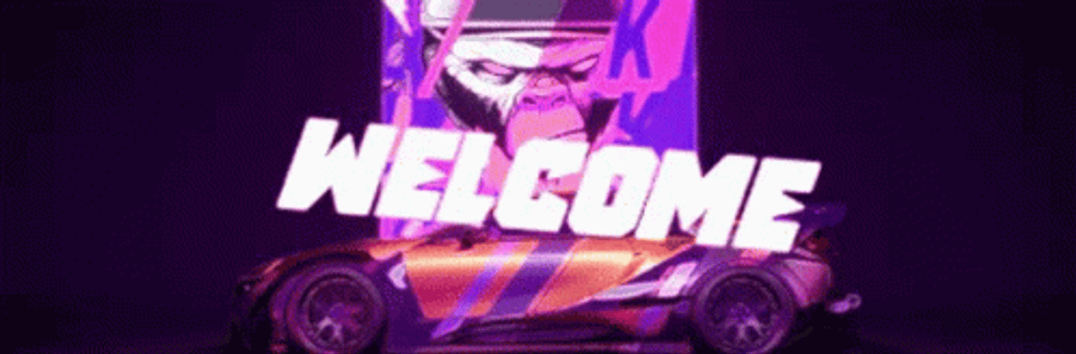 Welcome To The Party Pal Flickering Neon Sign GIF