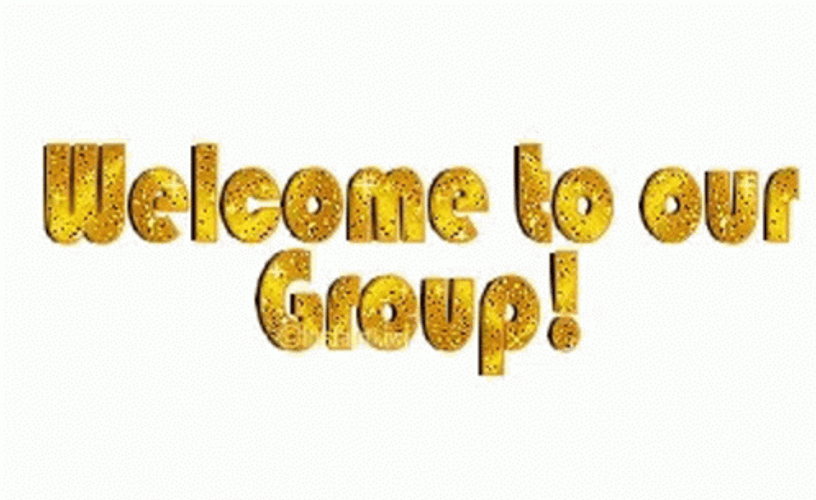 Welcome To The Party Pal Swirling Golden Text GIF