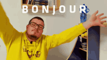 Welcome With Open Arms Bonjour Greetings GIF