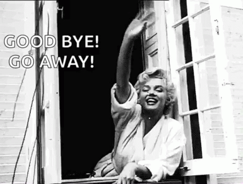Well Bye Marilyn Monroe GIF