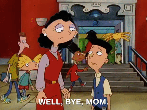 Well Bye Mom Hey Arnold GIF