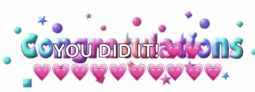 Pastel Color Text Well Done Congratulations GIF