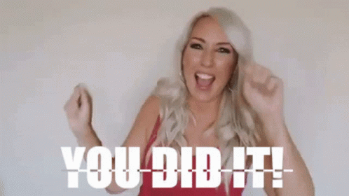Excited Woman Well Done Congratulations You Did It GIF