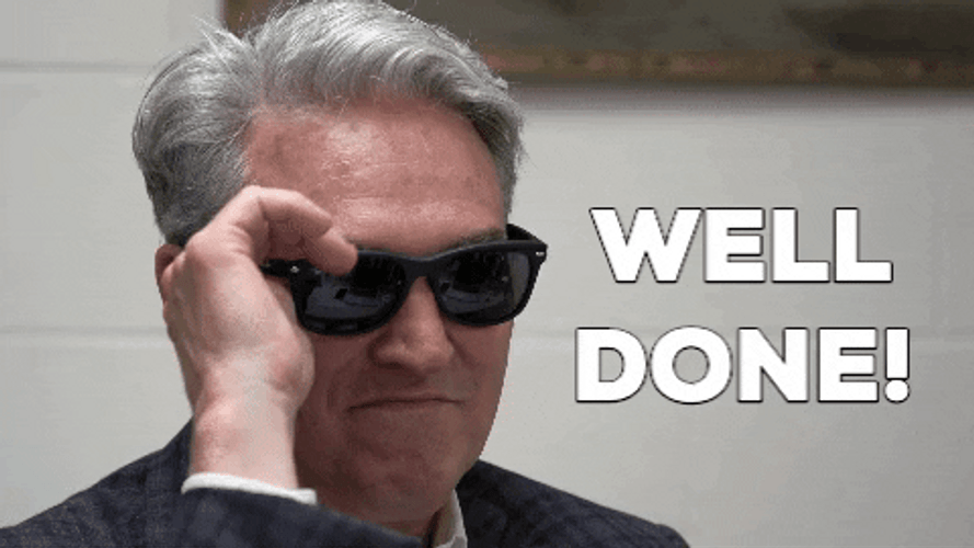 Well Done Man Shades GIF