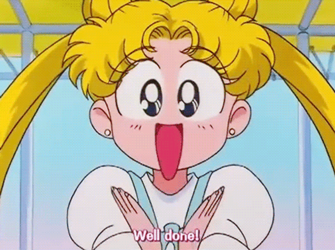 Well Done Sailor Moon GIF
