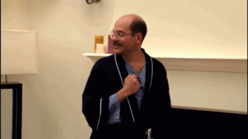 Well Excuse Me David Cross In Robe GIF