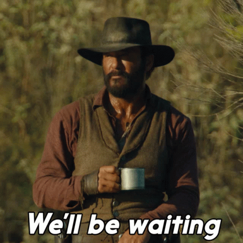 Well We're Waiting Cowboy Tim Mcgraw GIF