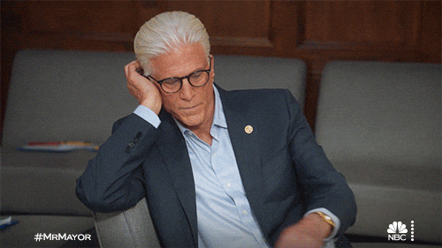 Well We're Waiting Tired Ted Danson GIF