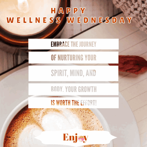 Wellness Wednesday Cup of Coffee and Candle