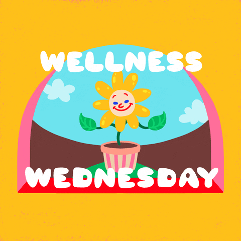 Wellness Wednesday Flower Dancing GIF