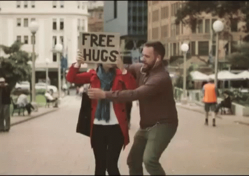 Wellness Wednesday Free Hug GIF