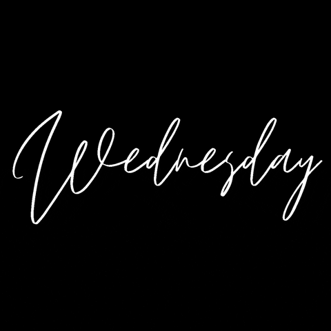 Wellness Wednesday White Text GIF