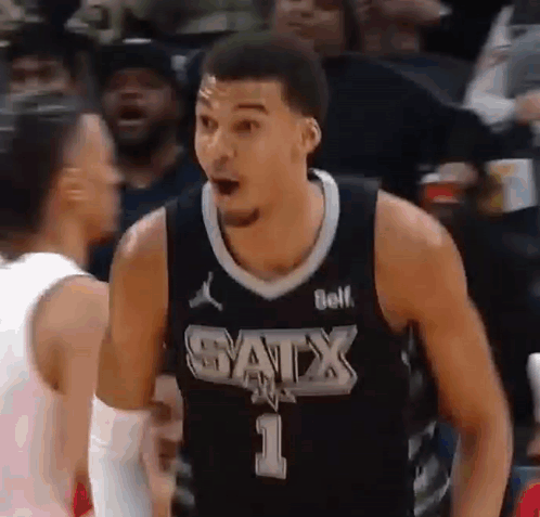 Wemby Amazed Face GIF