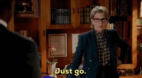 Wendie Malick You Need To Leave Just Go GIF