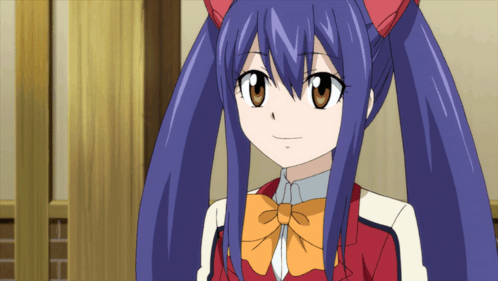 Wendy Fairy Tail Red Jacket Orange Bow Tie