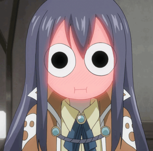 Wendy Marvell Flustered Fairy Tail Anime GIF