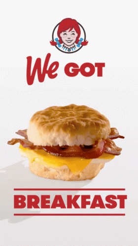 Wendy's Breakfast Biscuit Sandwich With Bacon and Cheese