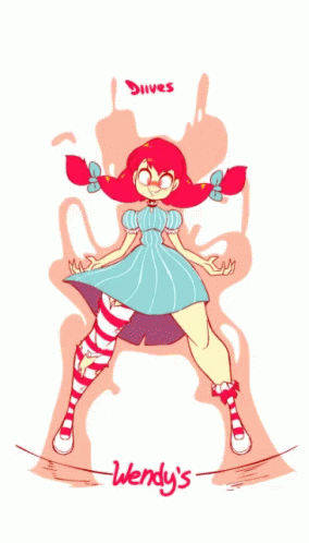 Wendy's Cartoon With Red Hair