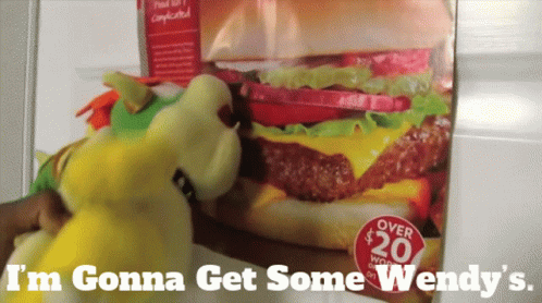 Wendy's Hamburger Saying I'm Gonna Get Some Wendy's