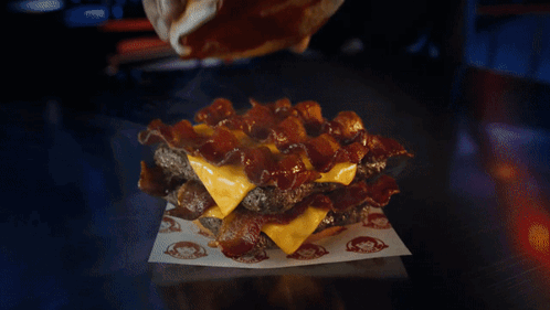 Wendy's Hamburger With Cheese and Bacon