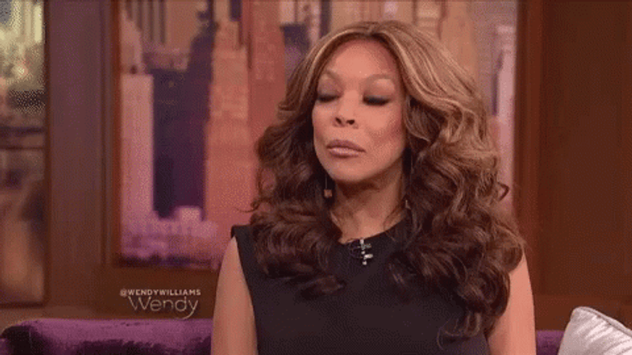 Wendy Williams Blank Stare Looking Around GIF
