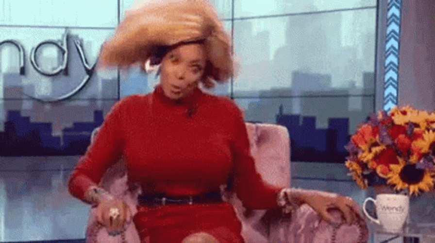 Wendy Williams Funny Head Bang Loop GIF
