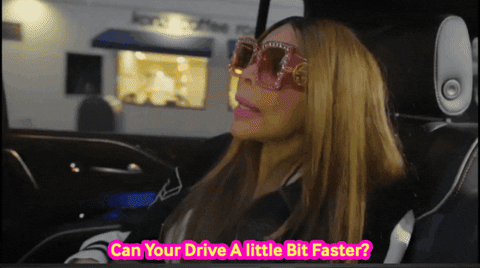 Wendy Williams Requesting To Drive Fast GIF