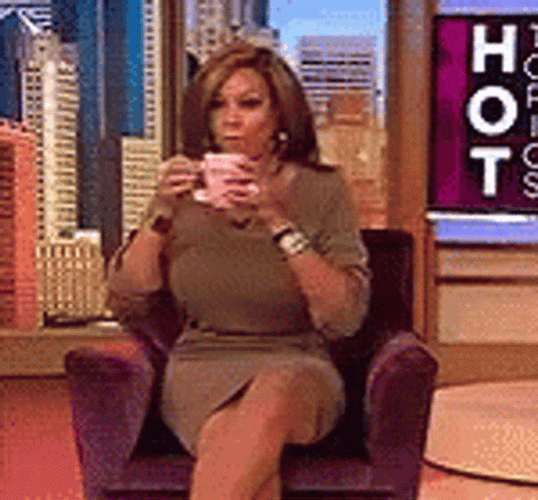 Wendy Williams Spit Chuckling GIF