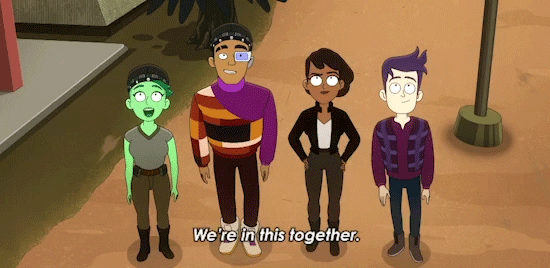 Were All In This Together Animated Star Trek GIF