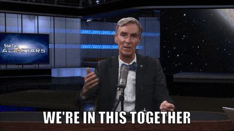 Were All In This Together Bill Nye GIF
