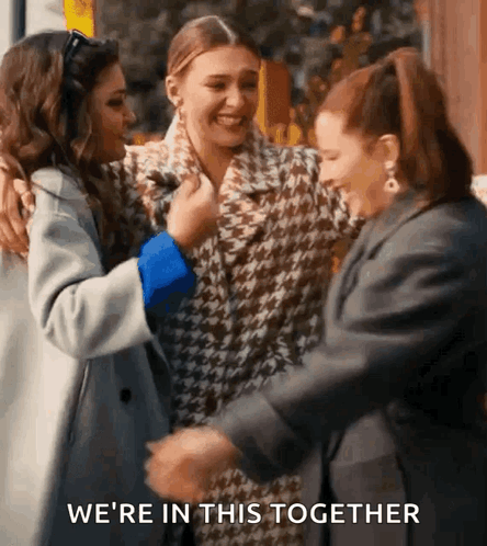 Were All In This Together Ladies Hugging GIF