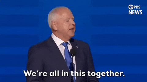 Were All In This Together Tim Walz GIF