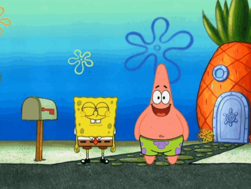 Were Waiting Spongebob Squarepants And Patrick Star GIF