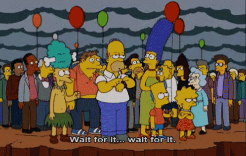 Were Waiting The Simpsons GIF