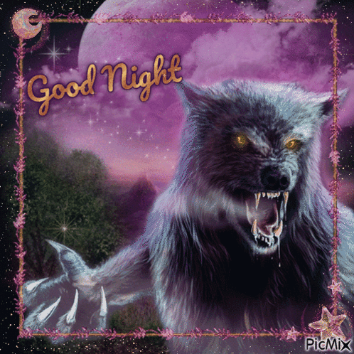 Werewolf Good Night GIF