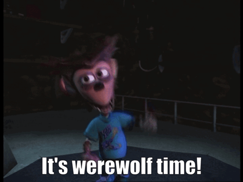 Werewolf Time Cartoon GIF