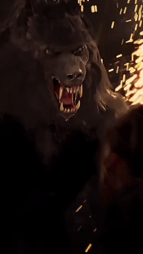 Werewolf With Open Mouth GIF