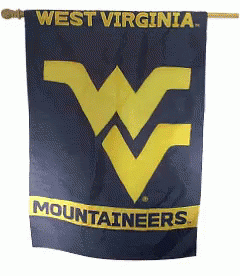 West Virginia Mountaineers Banner on Rope