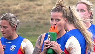 Western Carolina Woman Player Drinking Gatorade GIF
