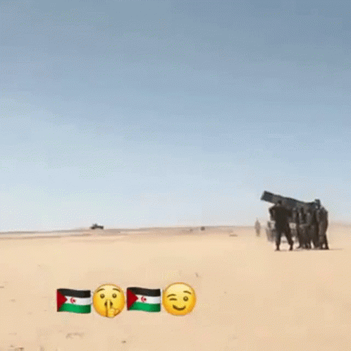 Western Sahara Missile Firing GIF