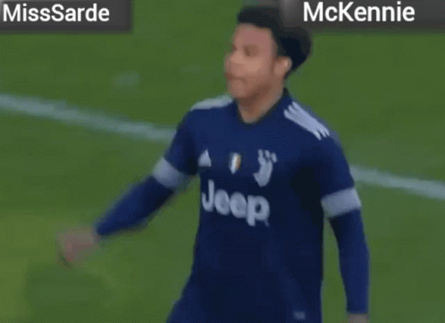 Weston Mckennie Doing Air Magic Wand Move GIF