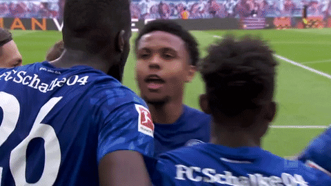 Weston Mckennie Hand Shakes Teammates During Game GIF