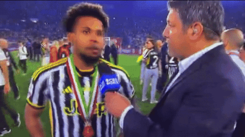 Weston Mckennie Jumped On By Teammate GIF