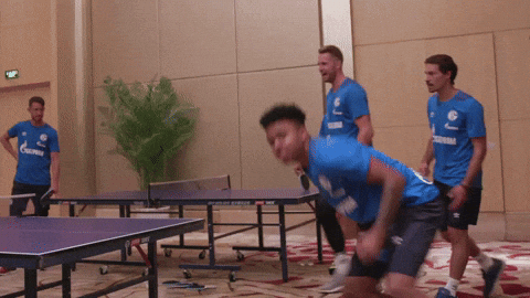 Weston Mckennie Playing Table Tennis GIF