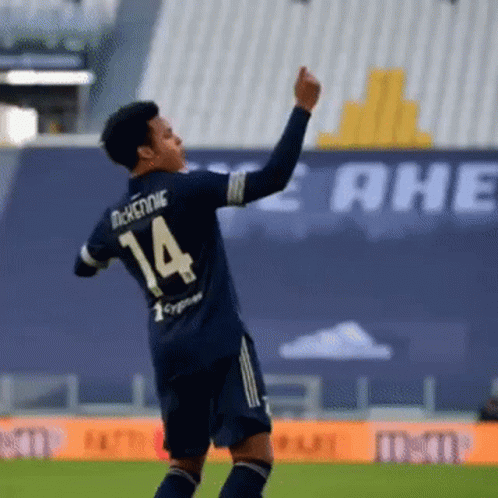Weston Mckennie Pointing Right GIF
