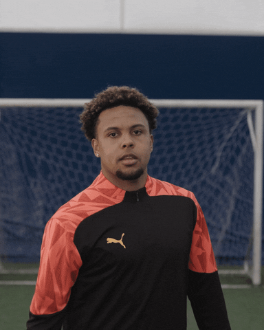 Weston Mckennie Pointing Then Dropping Wand GIF