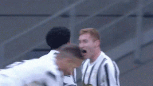 Weston Mckennie Power Hugging Teammate GIF