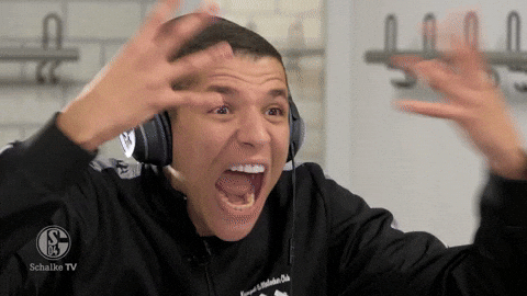 Weston Mckennie Screams At His Teammate GIF