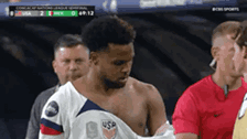 Weston Mckennie Uniform Stripped GIF