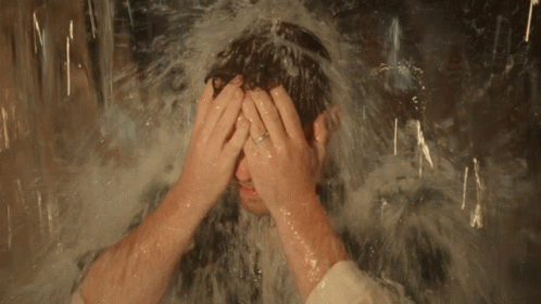 Wet Actor Sam Worthington GIF
